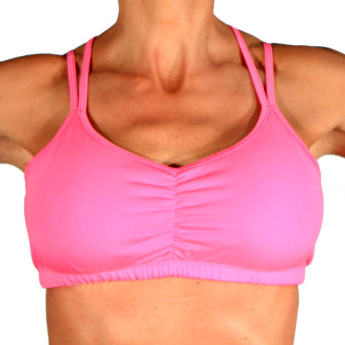 bubblegum sports bra front