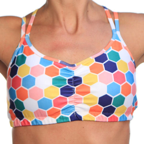 honeycomb strappy top