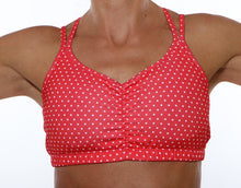 red dot sports bra