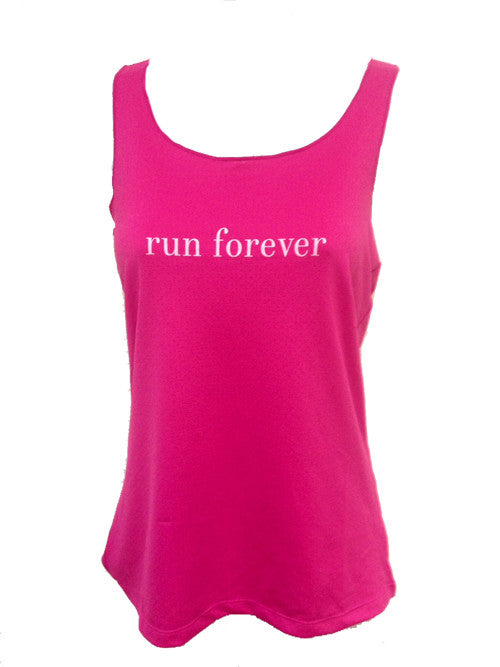 run forever sport tank cerise pink