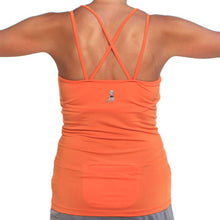 mandarin strappy tank sports bra back pocket