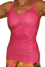 strappy tank haute pink dot