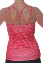 red dot strappy tank back