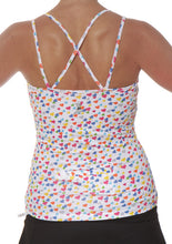 strappy tank sparkle hearts back