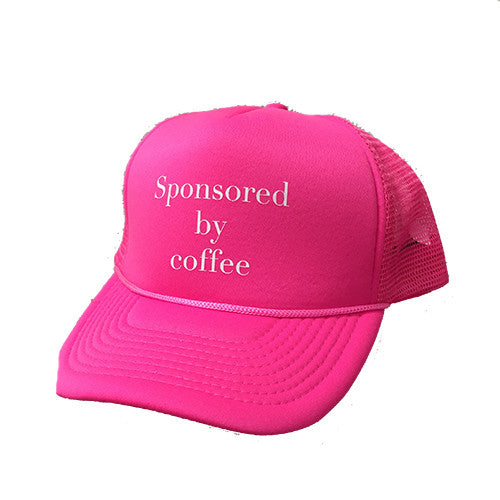 sponsored by coffee hat pink