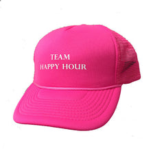pink team happy hour trucker hat